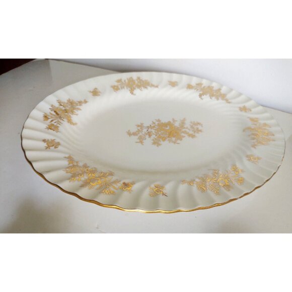 Minton Bone China 12 5/8" x 9 3/4" Oval Serving Platter Marlow Pattern - Picture 10 of 13
